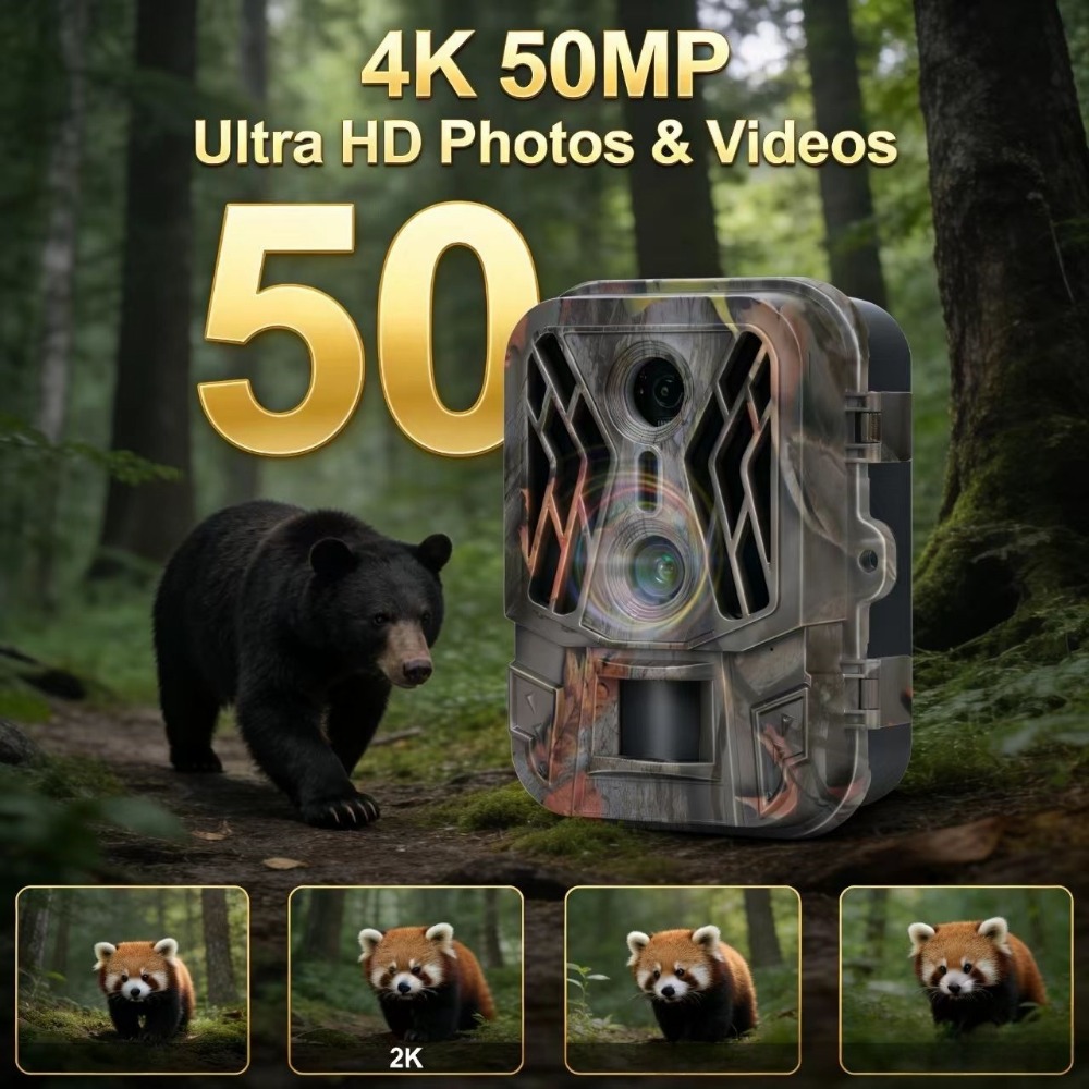50MP 4K Dual Lens HD Hunting O - đánh giá và giá Outdoor Hunting Video Camera
