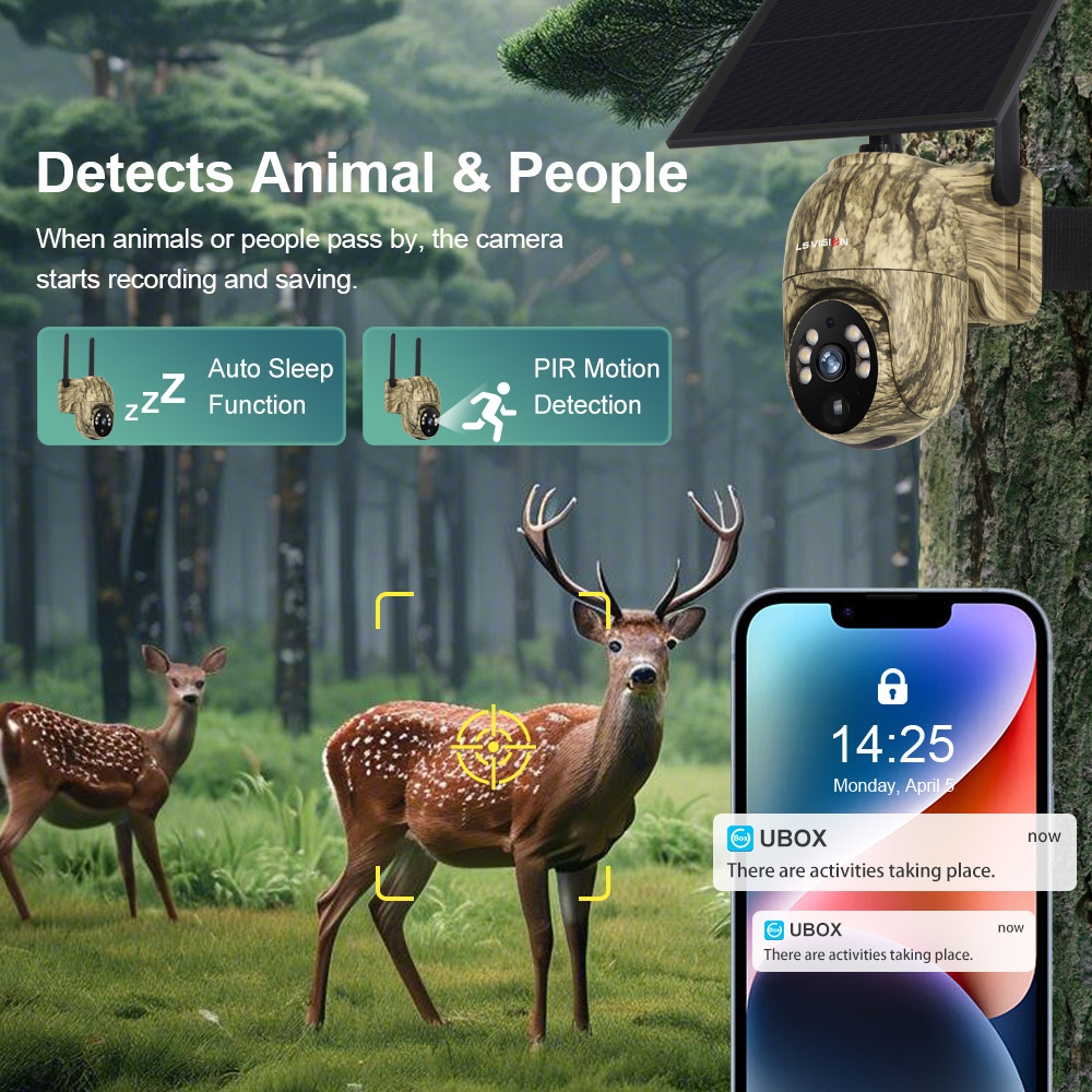 LS VISION 2K Solar Security Ca - đánh giá và giá Outdoor Hunting Camera Wireless