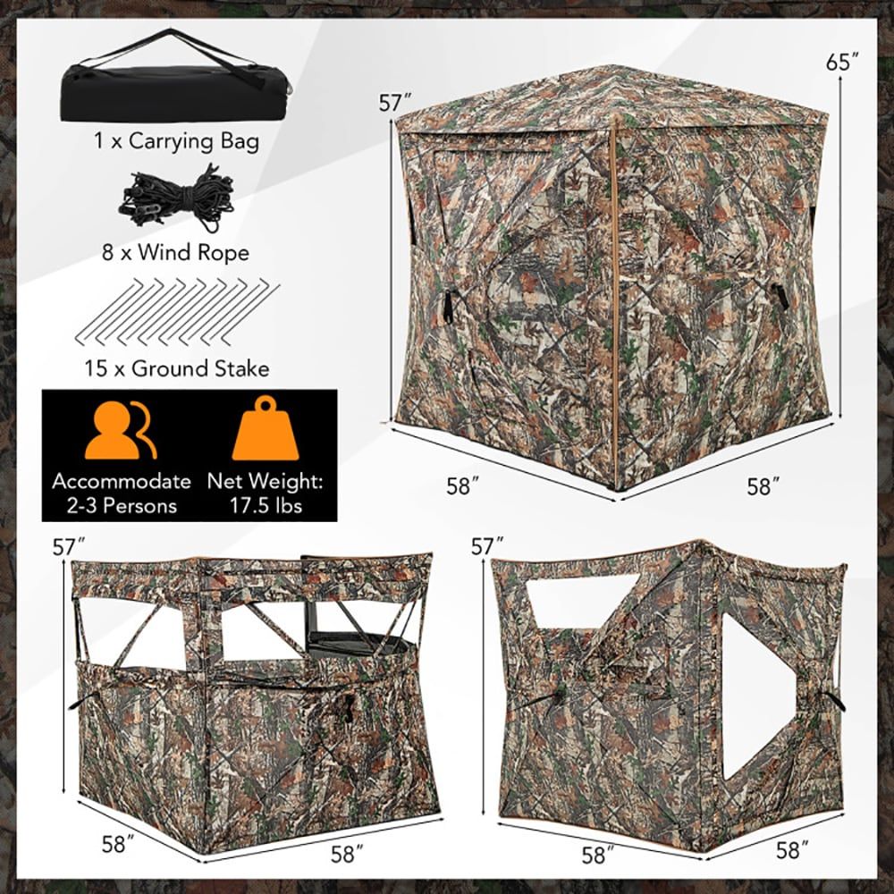 5-in-1 Detachable Hunting Blin - đánh giá và giá Hunting Outdoors