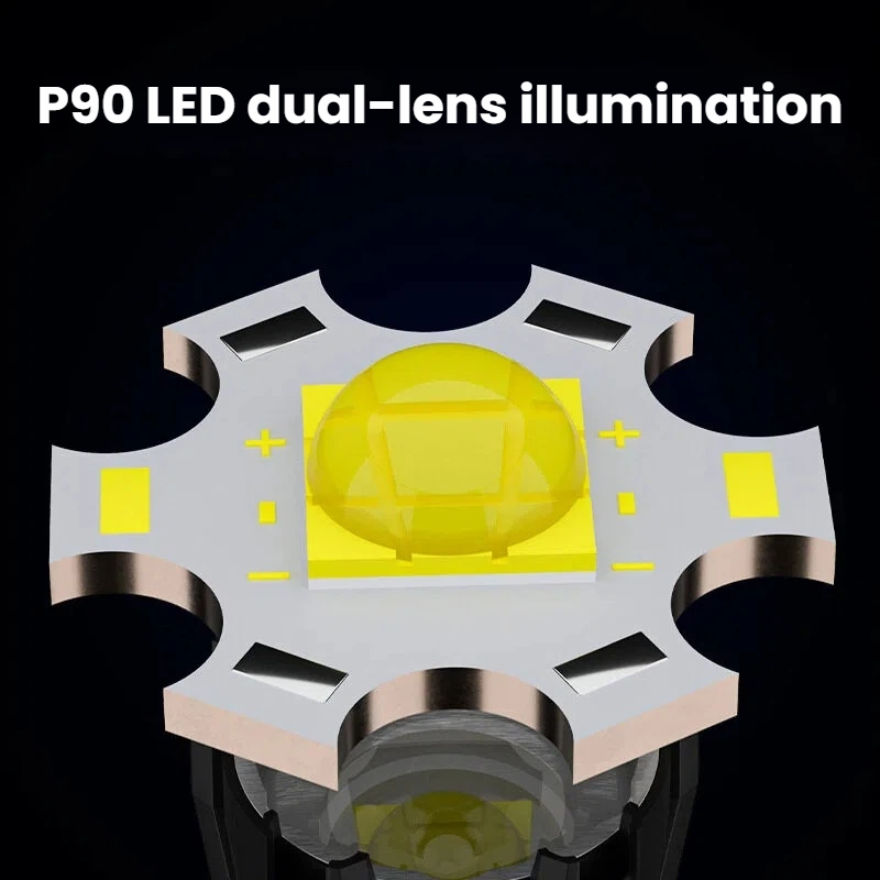 High-power P90 LED Flashlight  - đánh giá và giá Hunting Outdoors