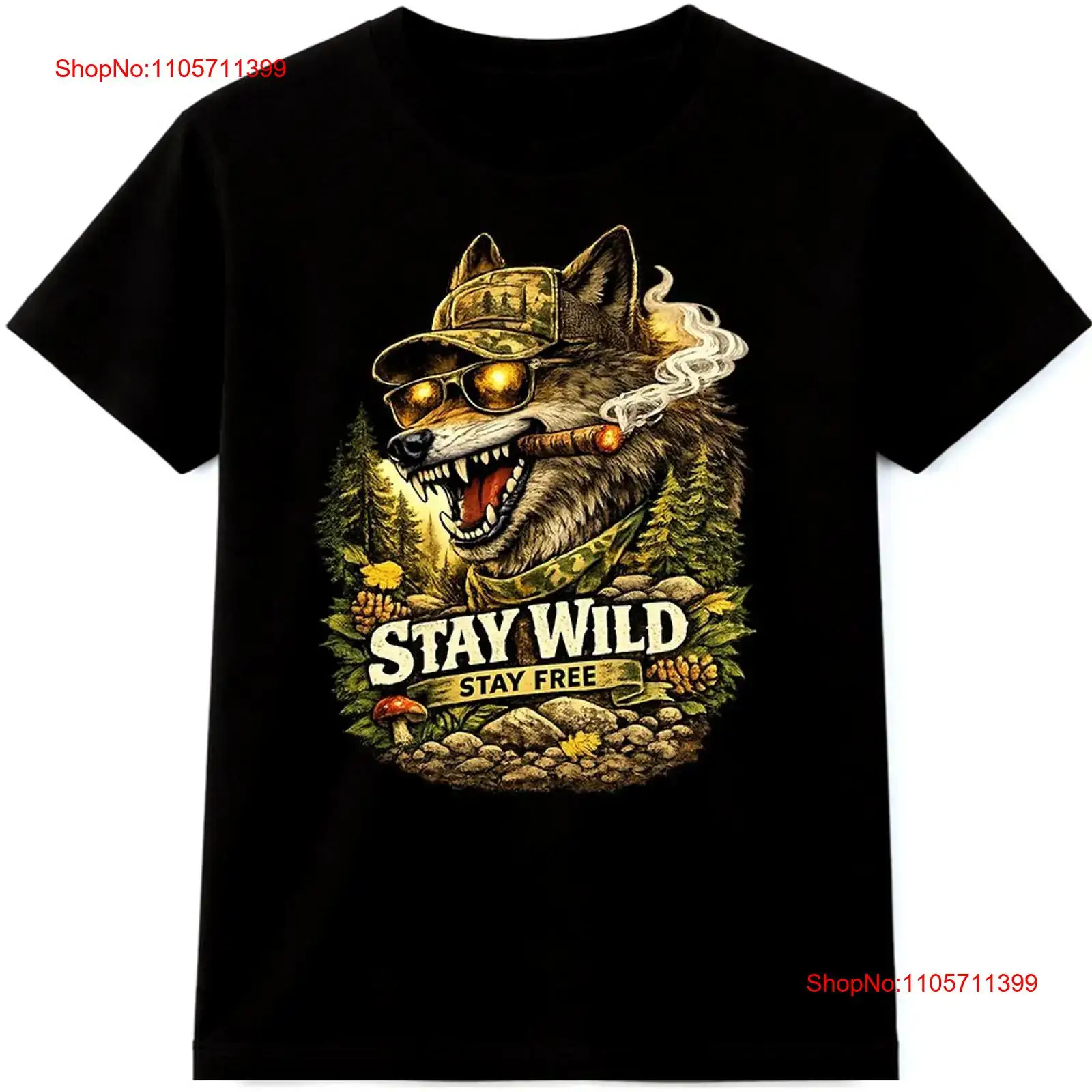 Wolf T Shirt Stay Wild Free Ou - đánh giá và giá Wildman Hunting & Outdoor Polokwane