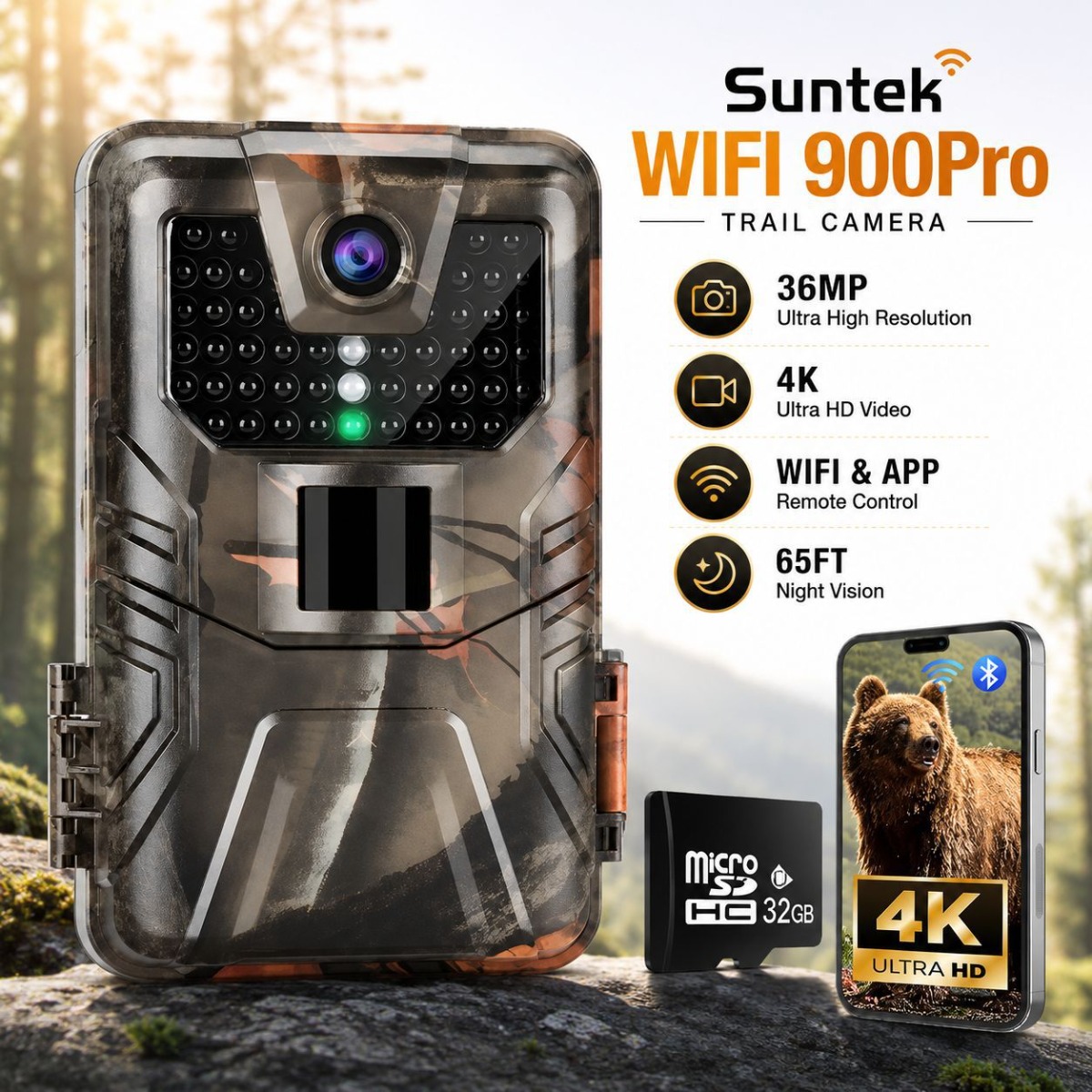 4K Outdoor Wifi Hunting Camera - đánh giá và giá Outdoor Hunting Camera Wireless
